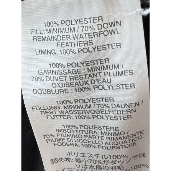 J Crew Women’s Black Quilted 70% Down Coat /Jacket Full Zip /Snaps /Pockets Sz S - Picture 7 of 10